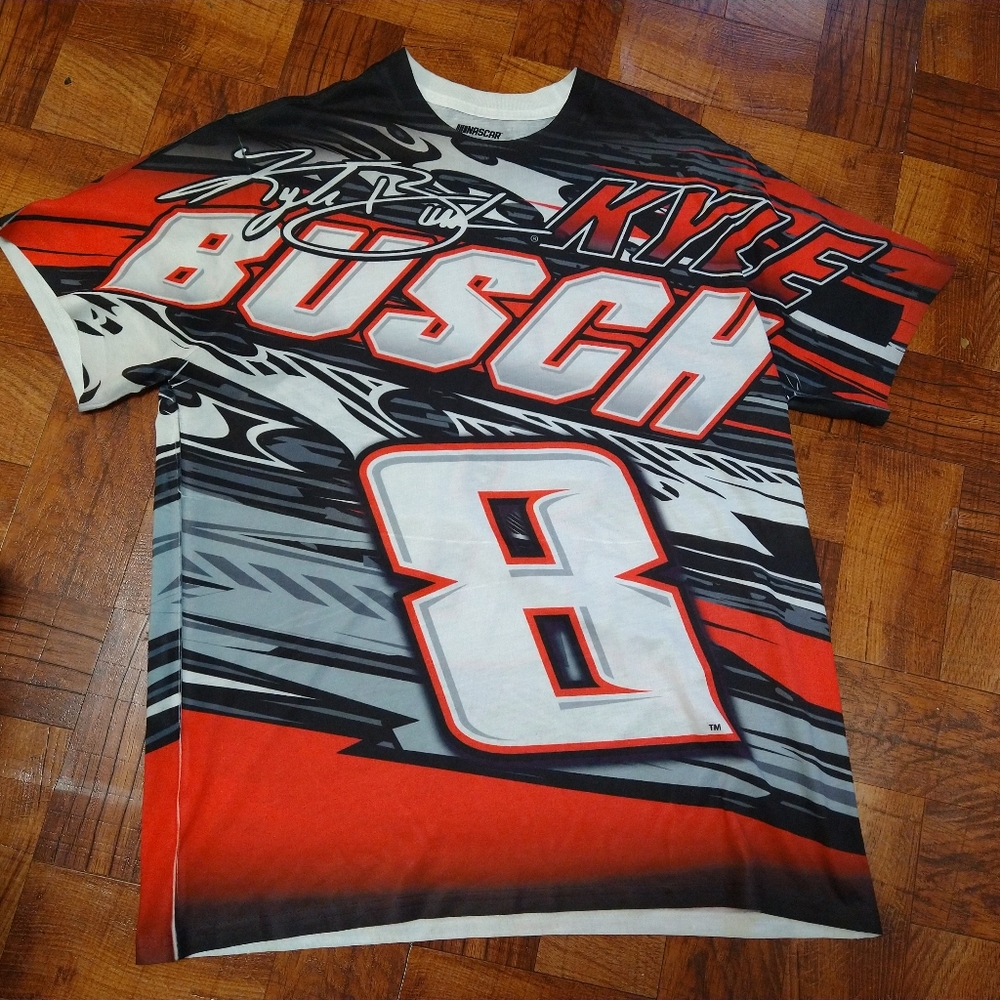 2023 NASCAR Kyle Busch RCR Team Collection AOP #8 Tshirt Mens XL